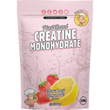 Macro Mike Plant Based Creatine Monohydrate Strawberry Lemonade 250g — front pack image (UHP)