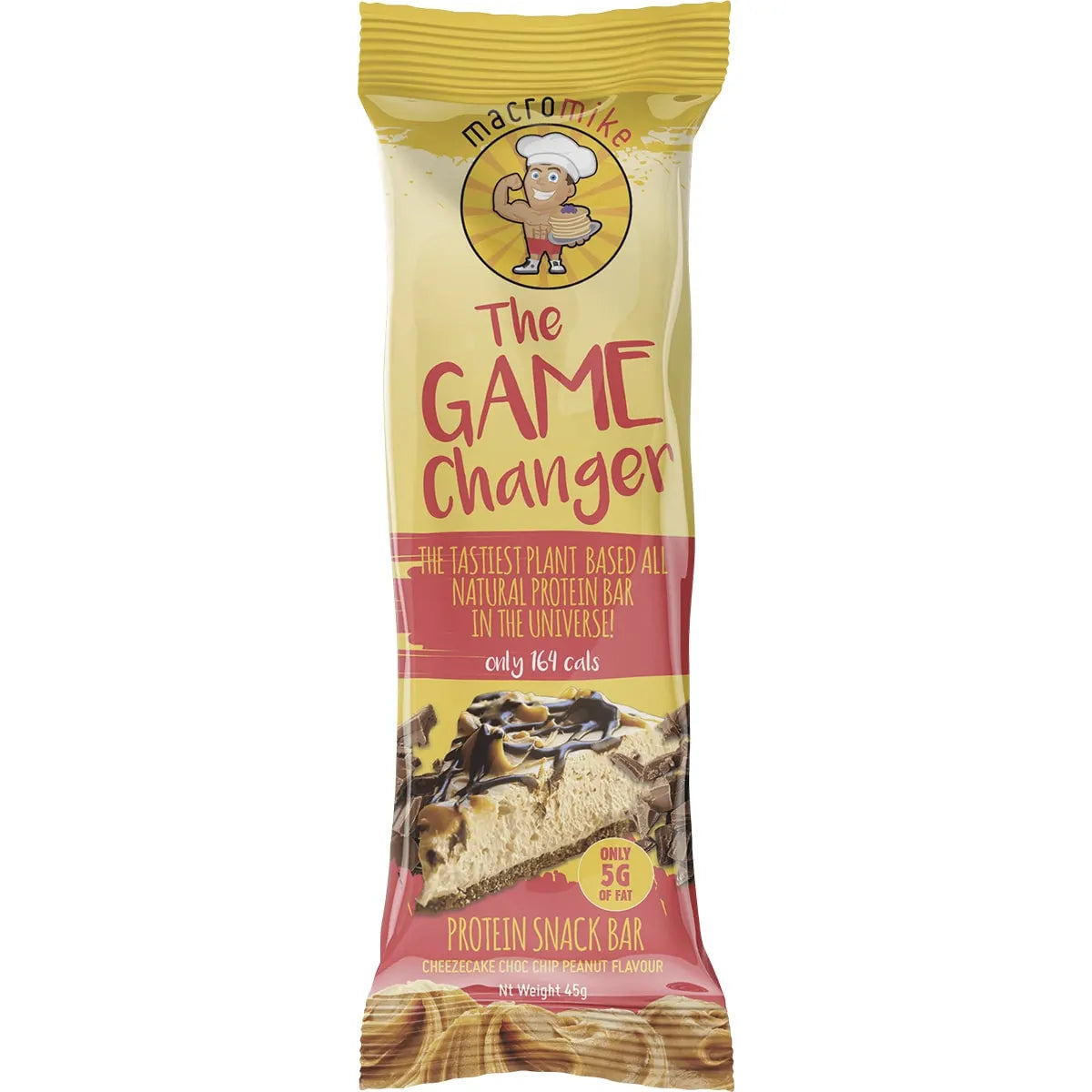 Macro Mike The Game Changer Protein Bar Cheezecake Choc Peanut 12x45g