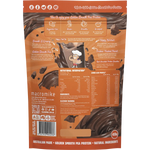 Macro Mike Golden Smooth Pea Protein Rich Chocolate 455g — back pack image (UHP)