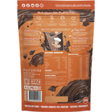 Macro Mike Golden Smooth Pea Protein Rich Chocolate 455g — back pack image (UHP)