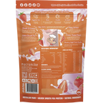 Macro Mike Golden Smooth Pea Protein Strawberry Delight 455g — back pack image (UHP)