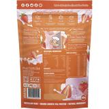 Macro Mike Golden Smooth Pea Protein Strawberry Delight 455g — back pack image (UHP)