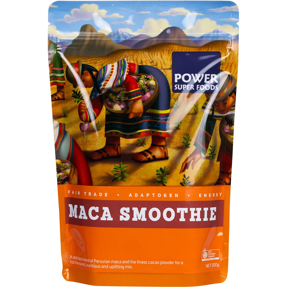 Power Super Foods Maca Smoothie Blend Certified Organic 200g