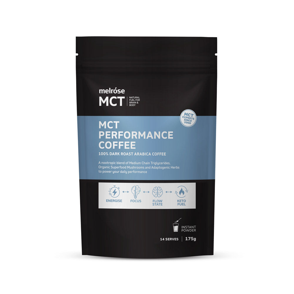 Melrose MCT Performance Coffee (100% Dark Roast Arabica Coffee) 175g