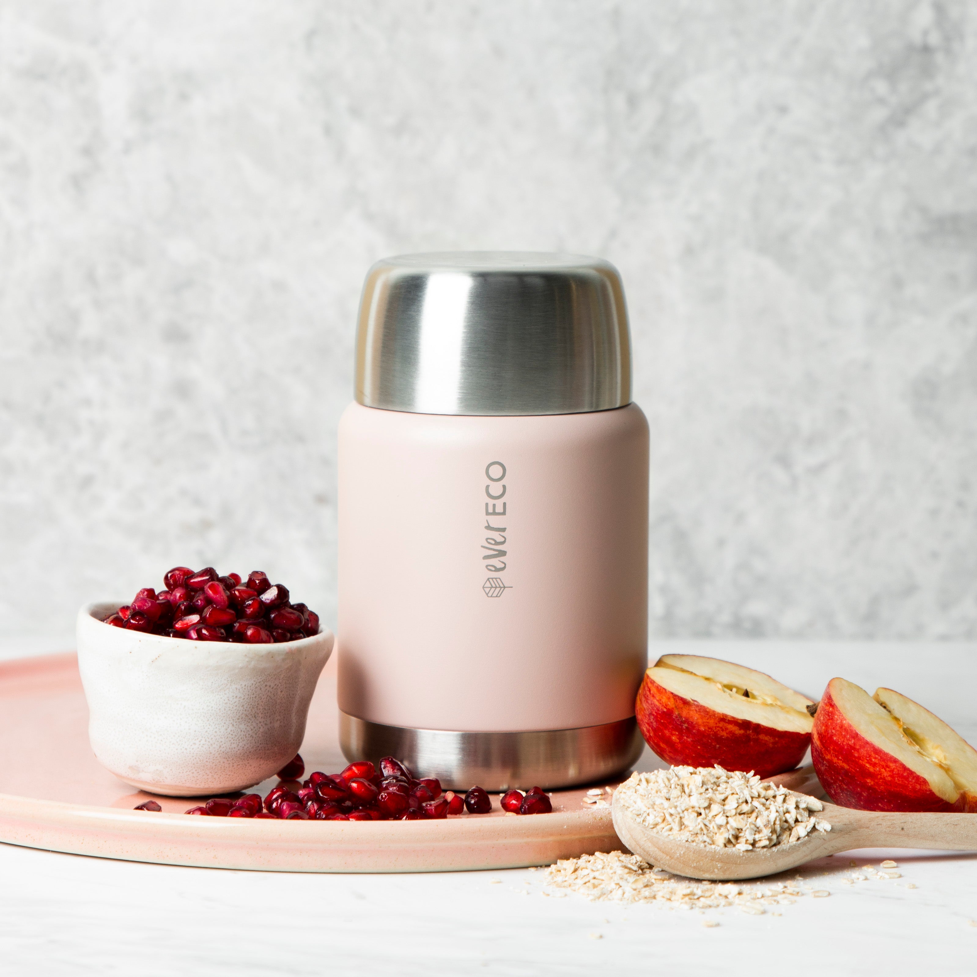 Ever Eco Rose Insulated Food Jar meal lifestyle image