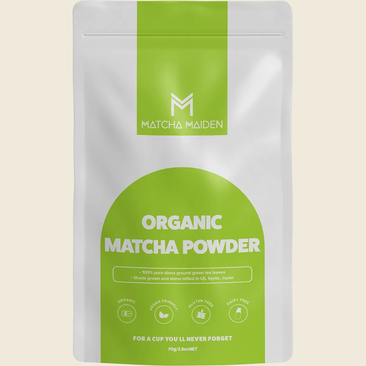 Matcha Maiden Matcha Green Tea Powder 100% Pure Stone Ground Matcha Maiden