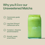 Morning Made Unsweetened Matcha Latte