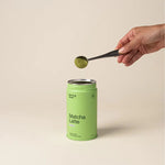 Morning Made Original Matcha Latte — scoop and preparation lifestyle image