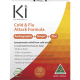 Martin & Pleasance Ki Cold & Flu Attack 30Tabs — front pack image (UHP)