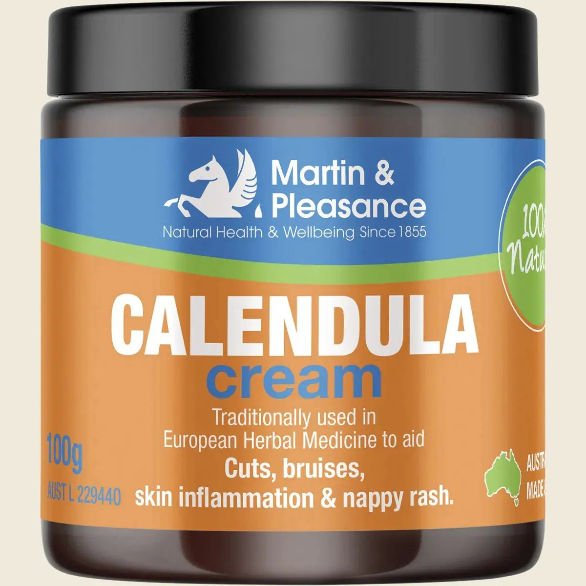 Martin & Pleasance Calendula Herbal Cream Jar 100g Martin & Pleasance