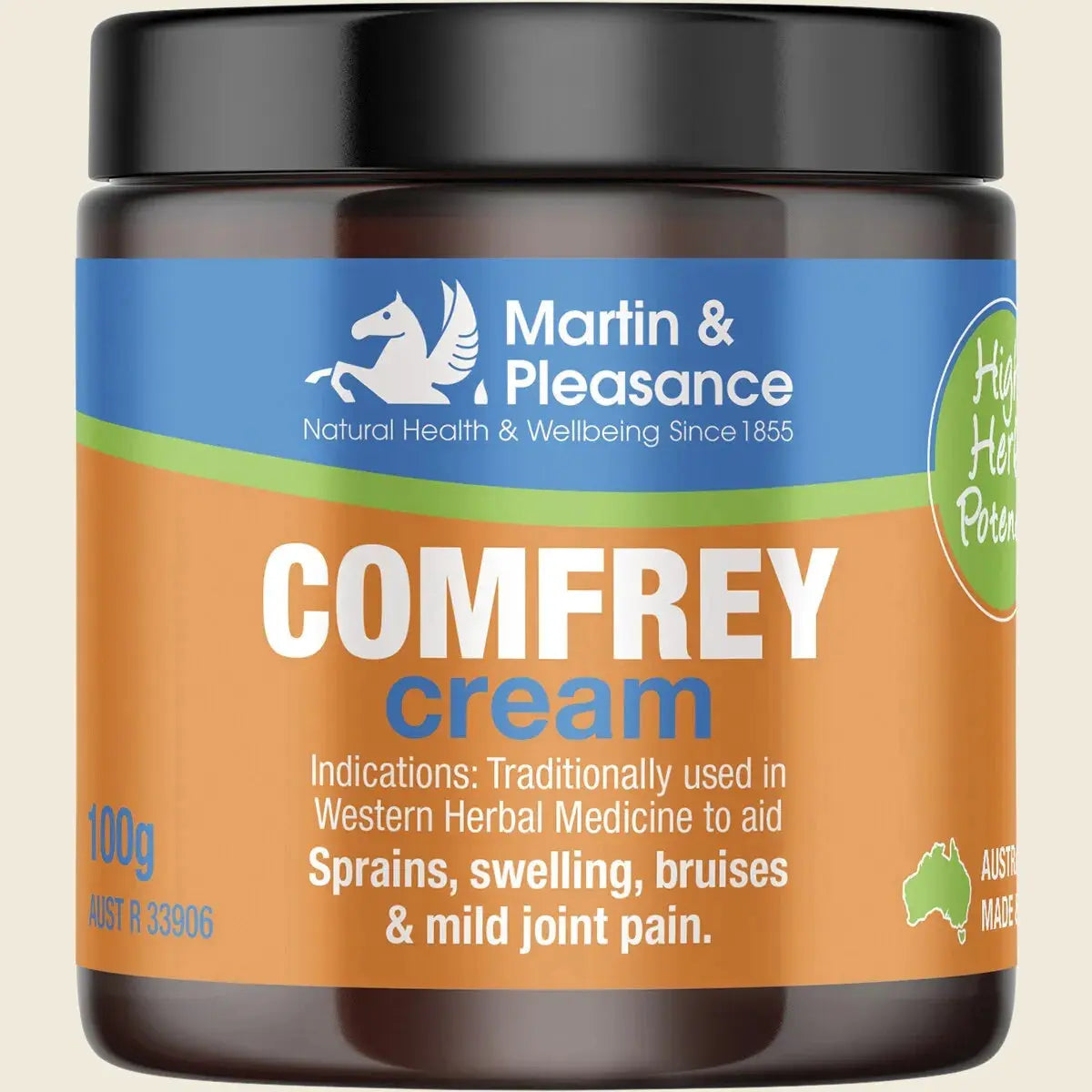 Martin & Pleasance Comfrey Herbal Cream Jar 100g Martin & Pleasance