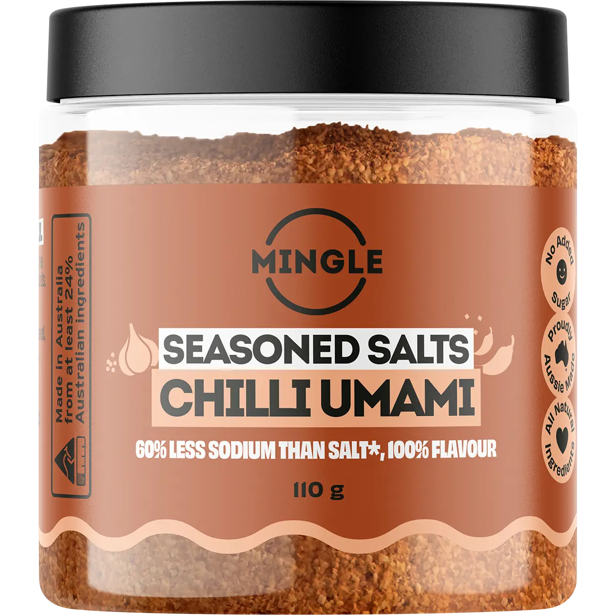 Mingle Seasoning Chilli Umami Seasoned Salts 110g — front pack image (UHP)