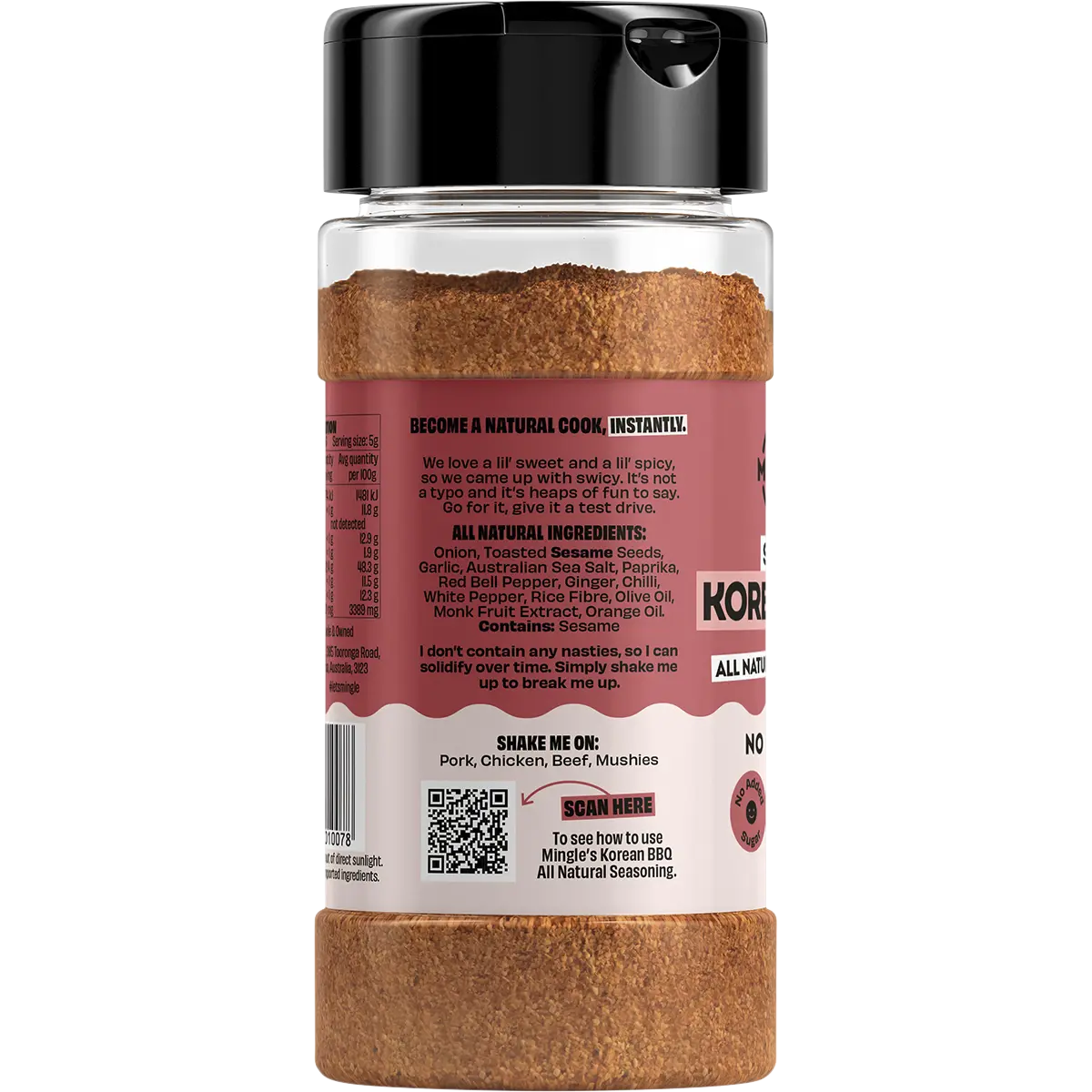 Mingle Mingle Korean BBQ All Natural Seasoning 130g supplier product photograph 2