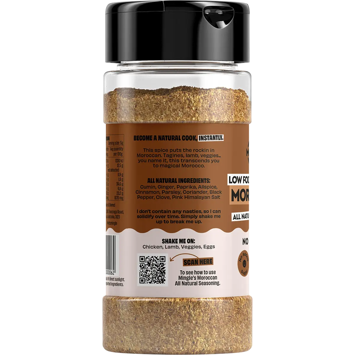 Mingle Mingle Moroccan All Natural Seasoning 110g supplier product photograph 2