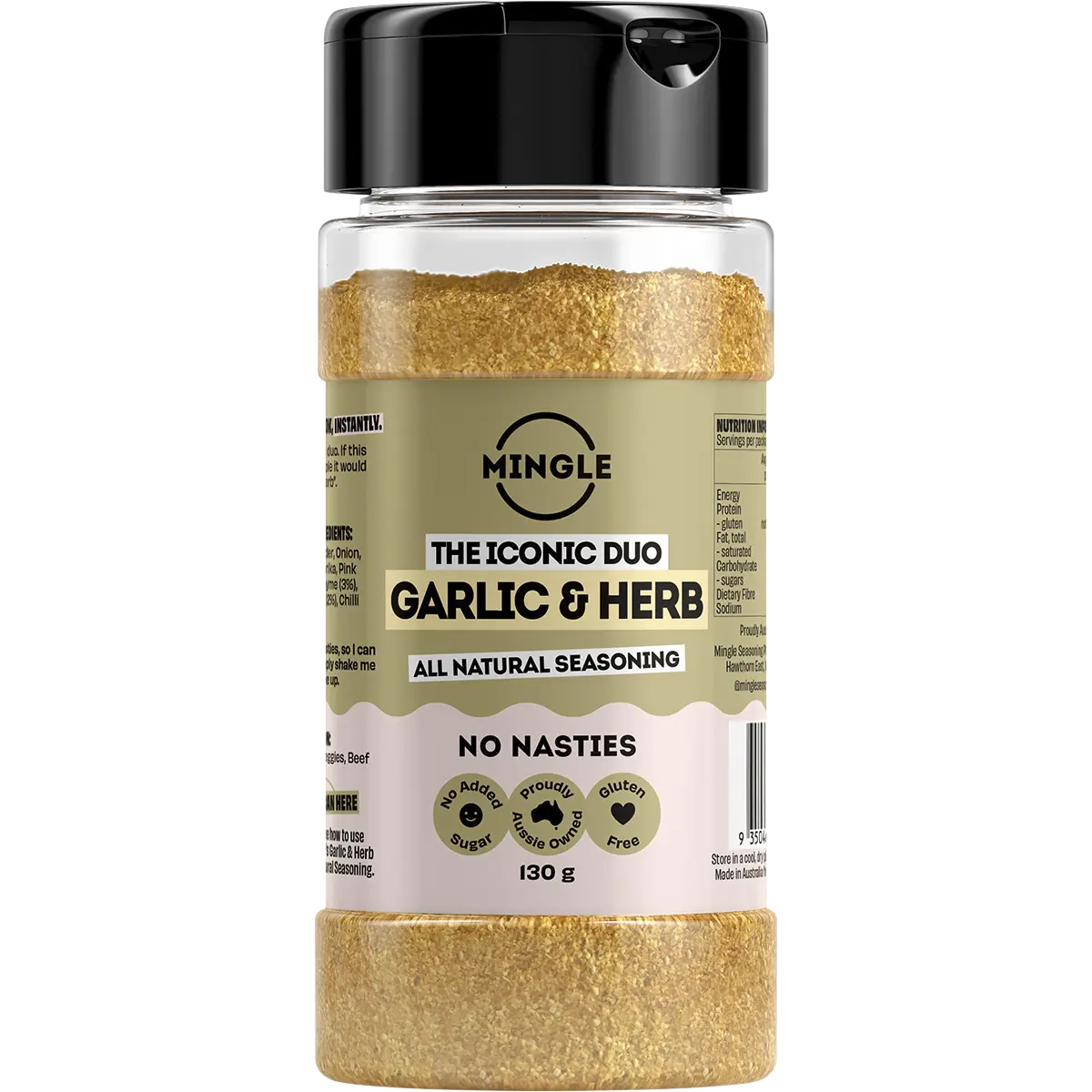Mingle Garlic & Herb All Natural Seasoning 130g