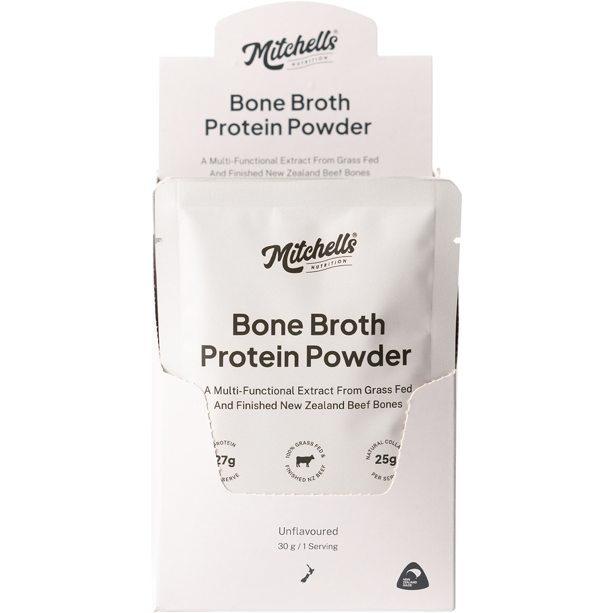 Mitchells Bone Broth Protein Unflavoured 30g display image