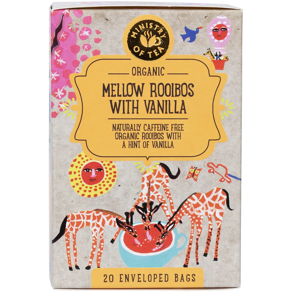 Ministry of Tea Organic Mellow Rooibos with Vanilla Tea Bags 20pk