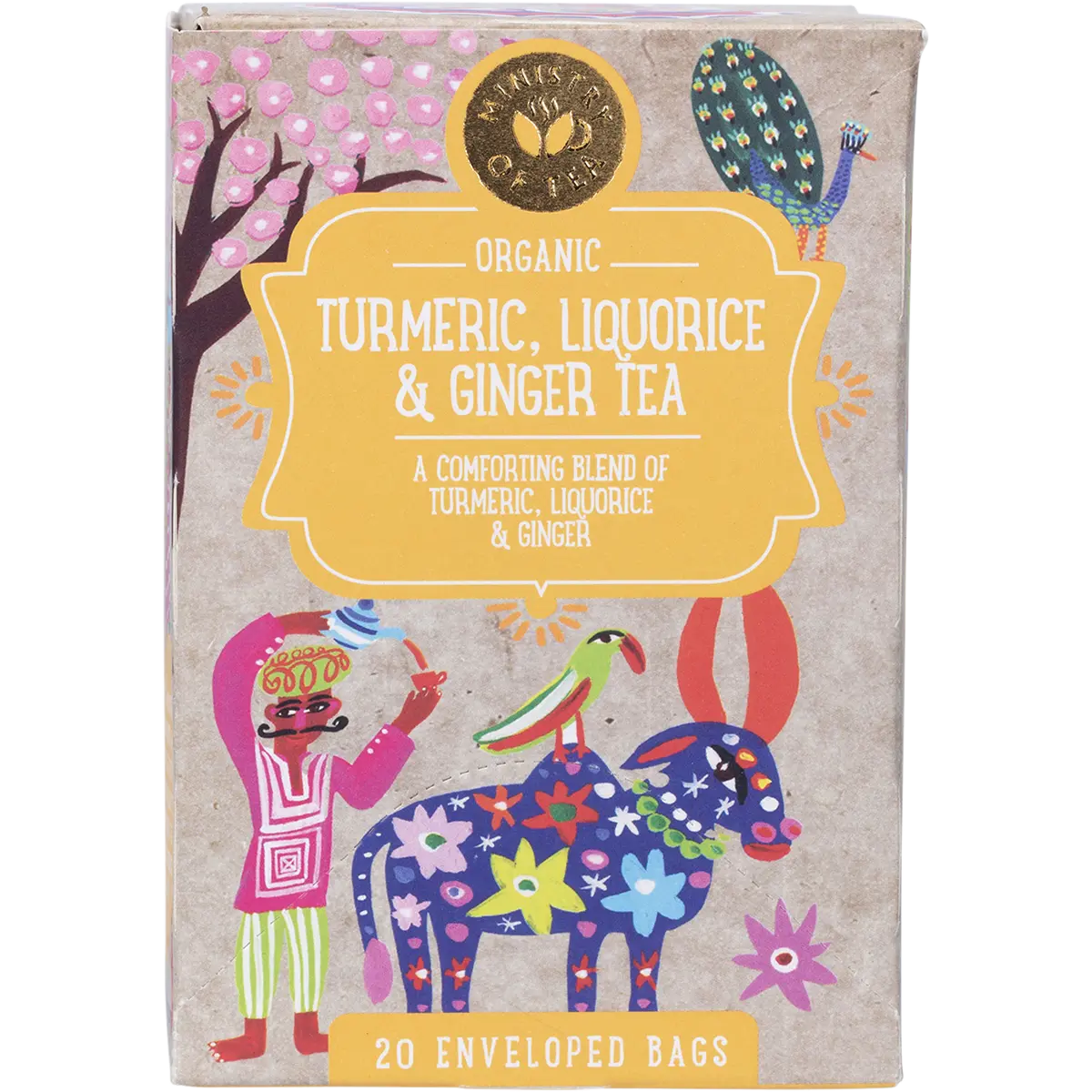 Ministry of Tea Organic Turmeric, Liquorice & Ginger Tea Tea Bags 20pk