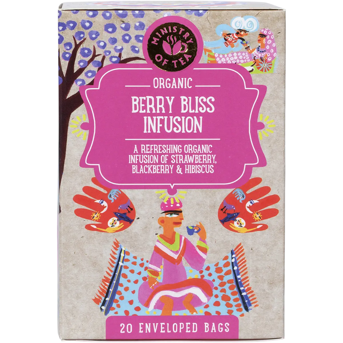 Ministry of Tea Organic Berry Bliss Infusion Tea Bags 20pk
