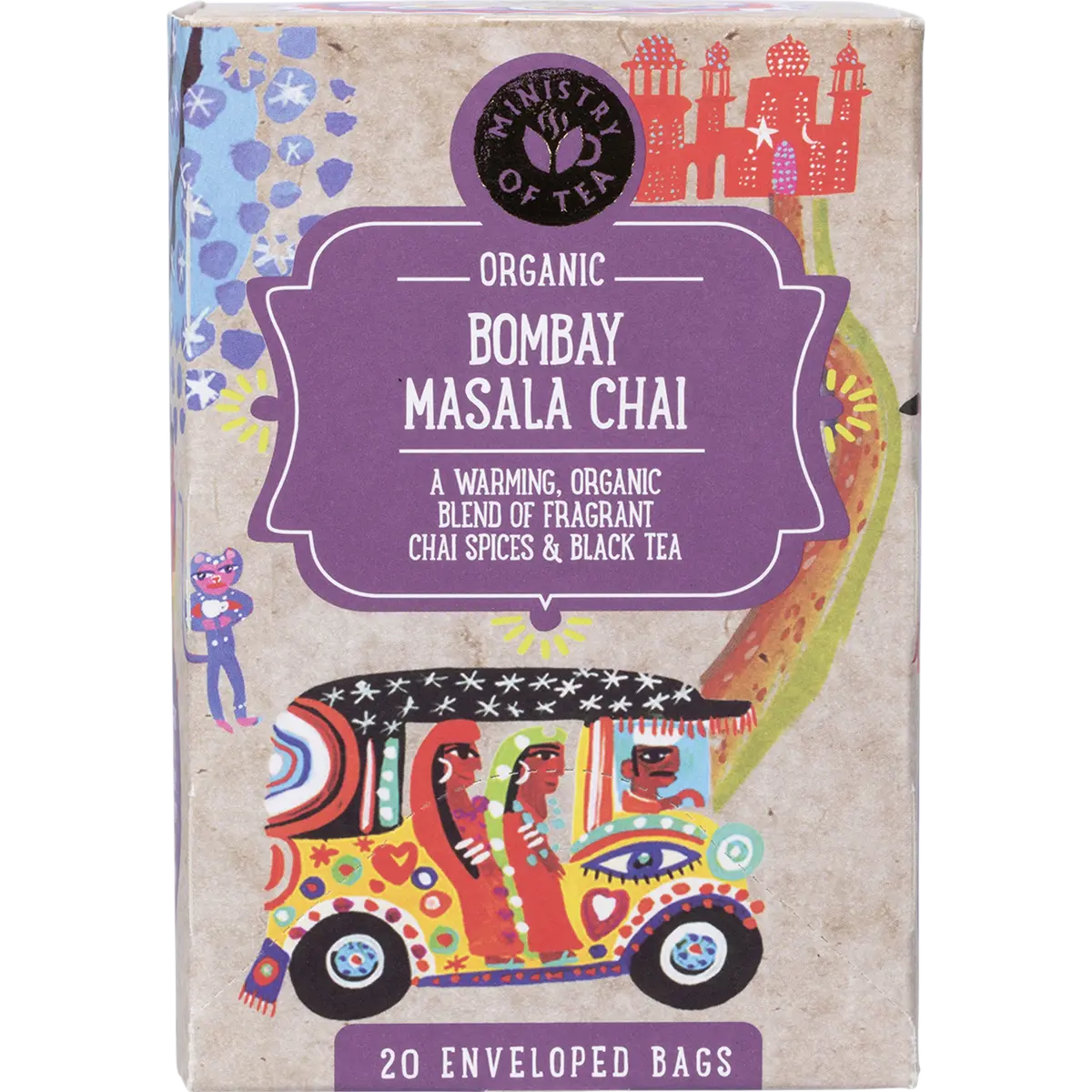 Ministry of Tea Organic Bombay Masala Chai Tea Bags 20pk