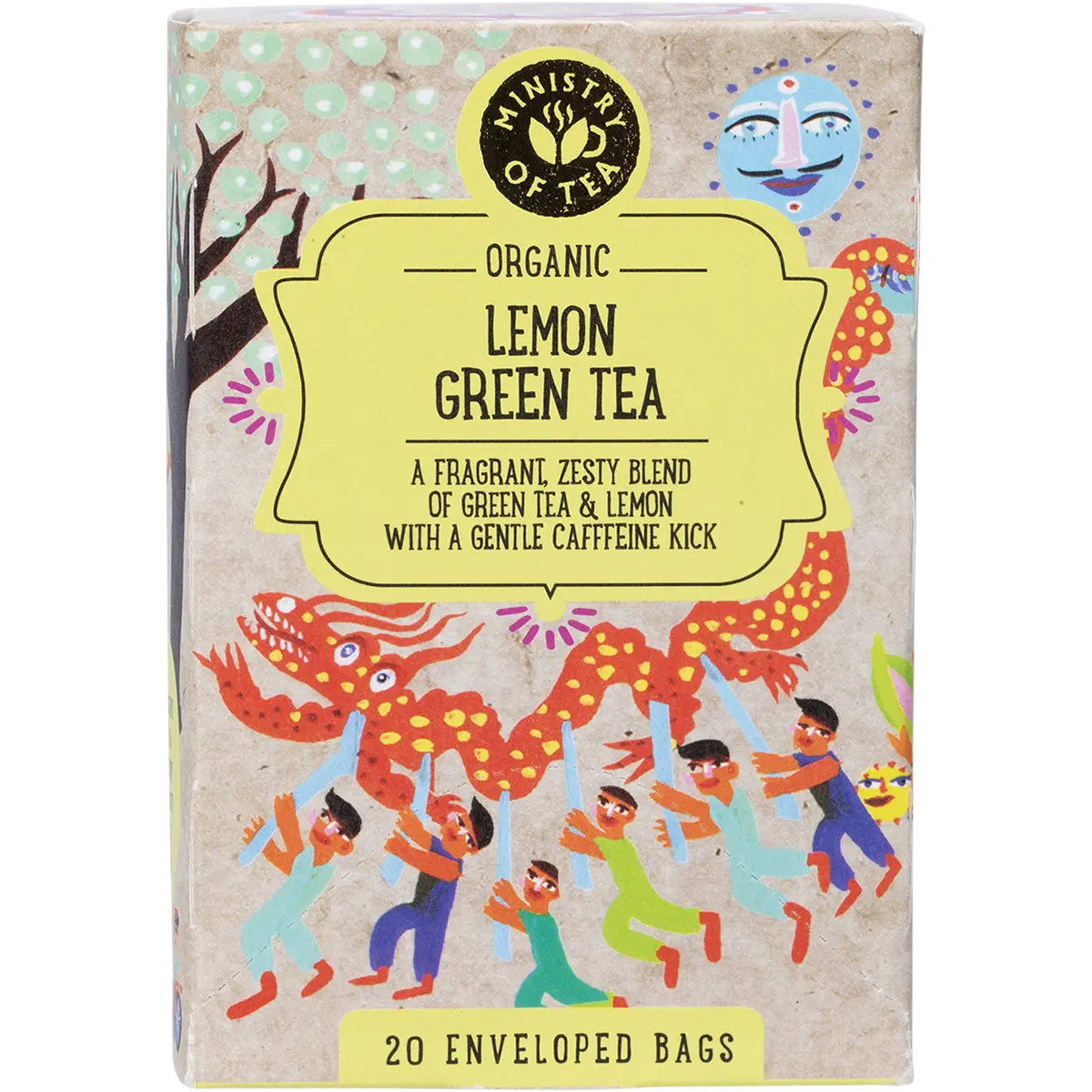 Ministry of Tea Organic Lemon Green Tea Bags 20pk
