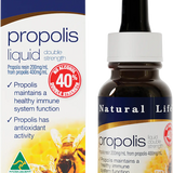 Natural Life Propolis Liquid No Alcohol (40%) Double Strength 25ml — front pack image (UHP)