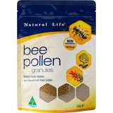 Natural Life Bee Pollen Granules 250g — front pack image (UHP)