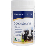 Natural Life Bovine Colostrum 45mg IgG 200 Chewable Tablets