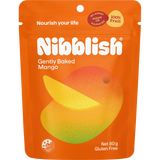 Nibblish Gently Baked Mango 80g — front pack image (UHP)
