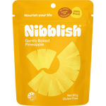 Nibblish Gently Baked Pineapple 80g — front pack image (UHP)