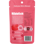 Nibblish Gently Baked Strawberry 80g — back pack image (UHP)