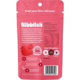Nibblish Gently Baked Strawberry 80g — back pack image (UHP)