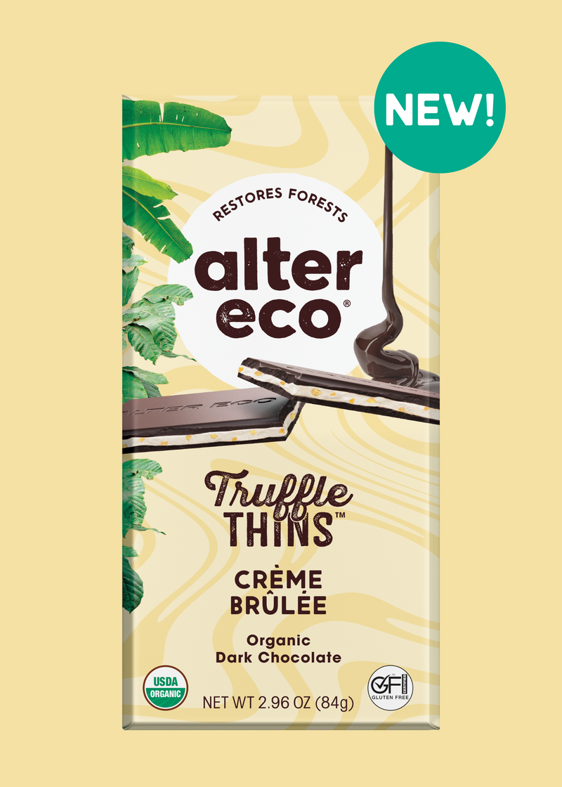 Alter Eco Creme Brulee Truffle Thins 84g