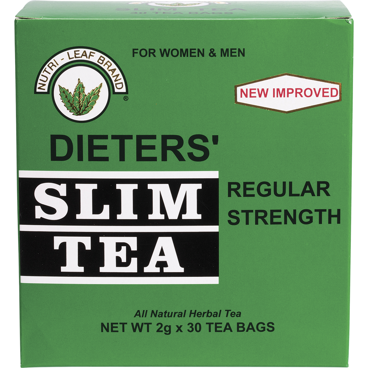 Nutri-Leaf Slim Tea Regular 30 Bags back image