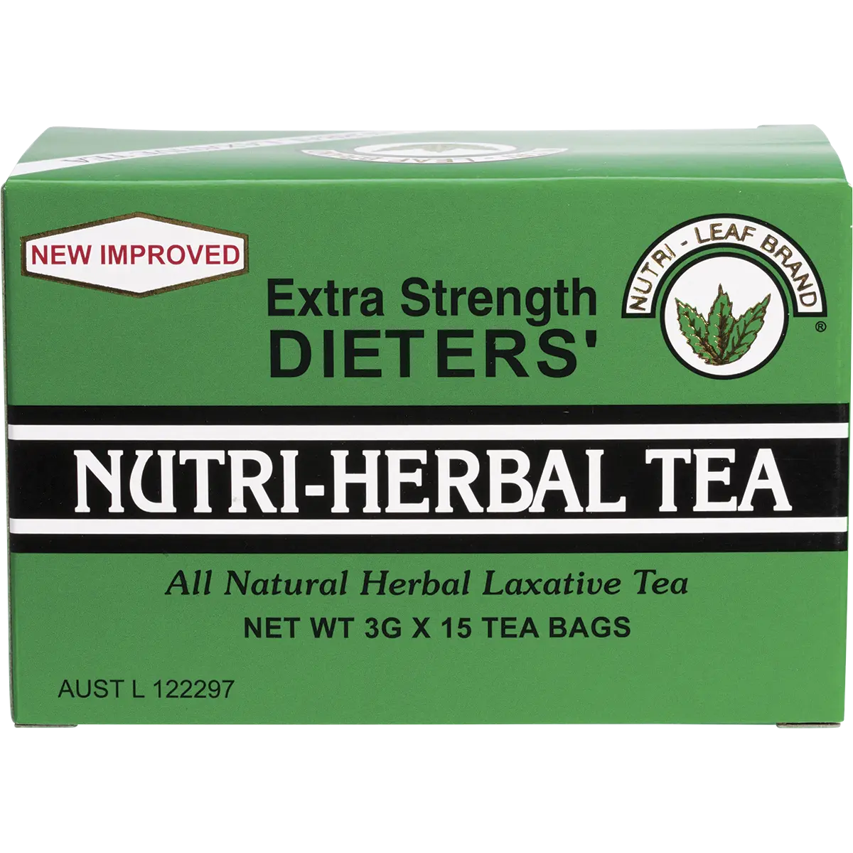 Nutri-Leaf Dieter's Slim Herbal Tea — front pack image (UHP)