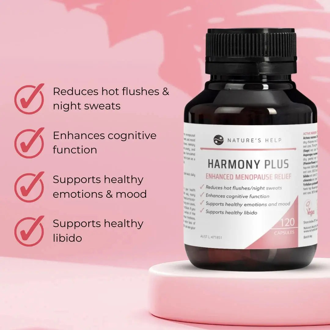 Nature's Help Harmony Plus Enhanced Menopause Relief 120 Caps Nature's Help