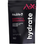 Niulife Hydrate Electrolyte Powder Kiwifruit & Strawberry 200g — front pack image (UHP)
