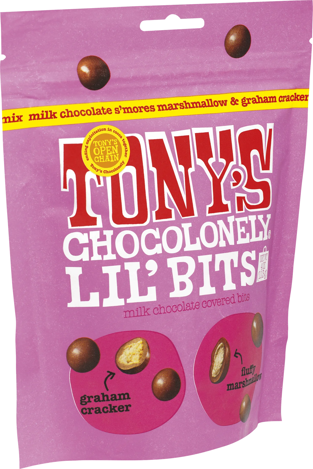 Tony’s Chocolonely Lil’Bits Milk Marshmallow & Biscuit Mix 113g