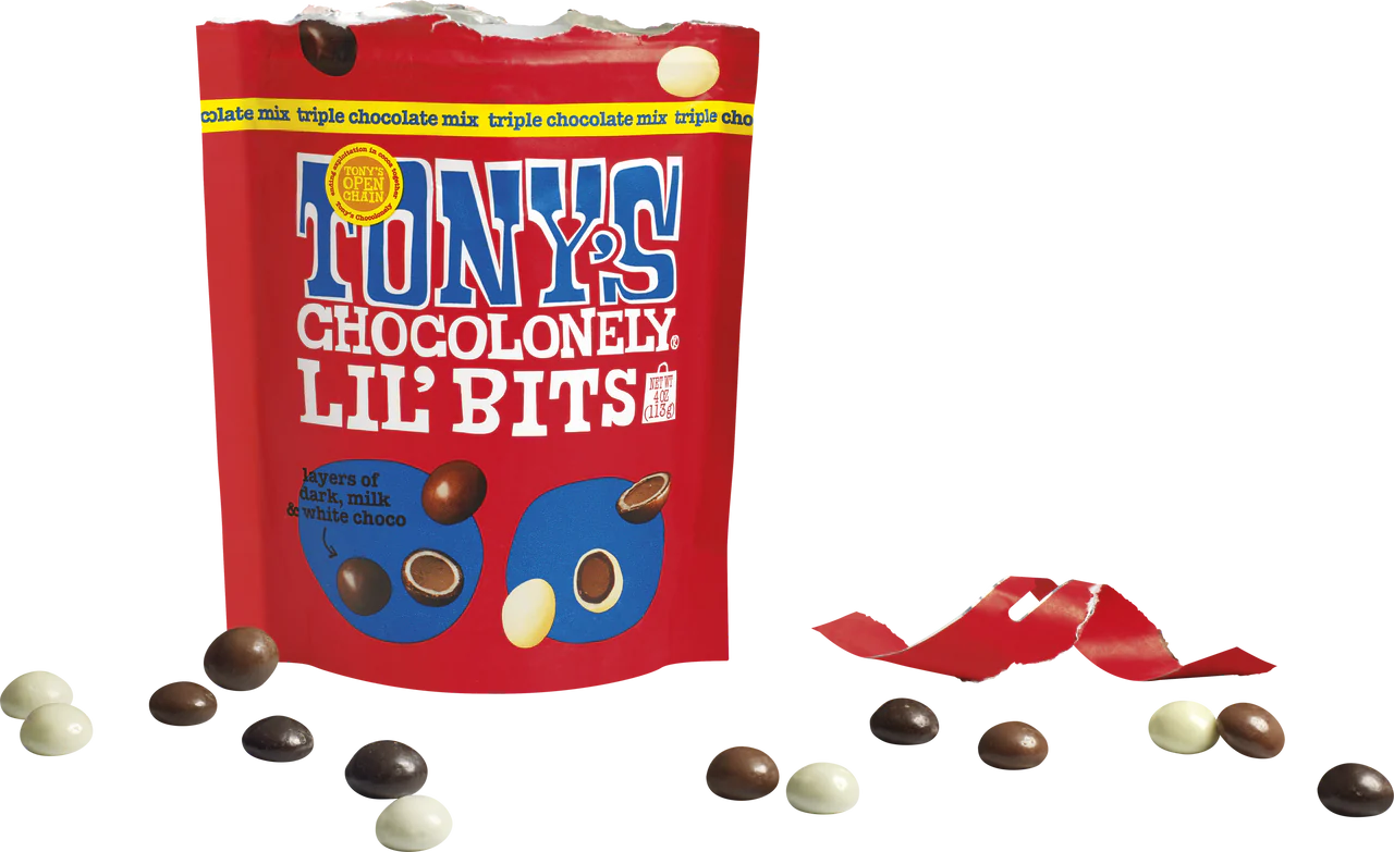 Tony’s Chocolonely Lil’Bits Triple Chocolate Mix 113g