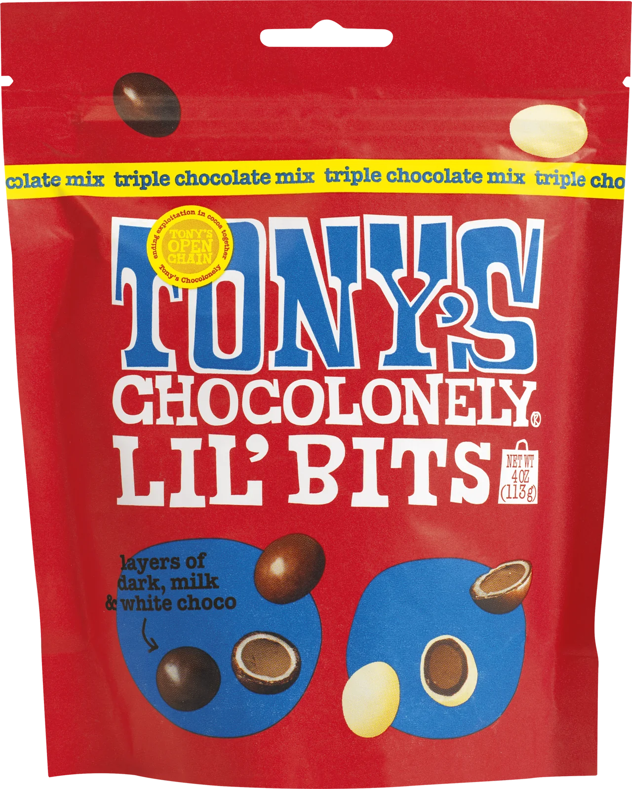 Tony’s Chocolonely Lil’Bits Triple Chocolate Mix 113g