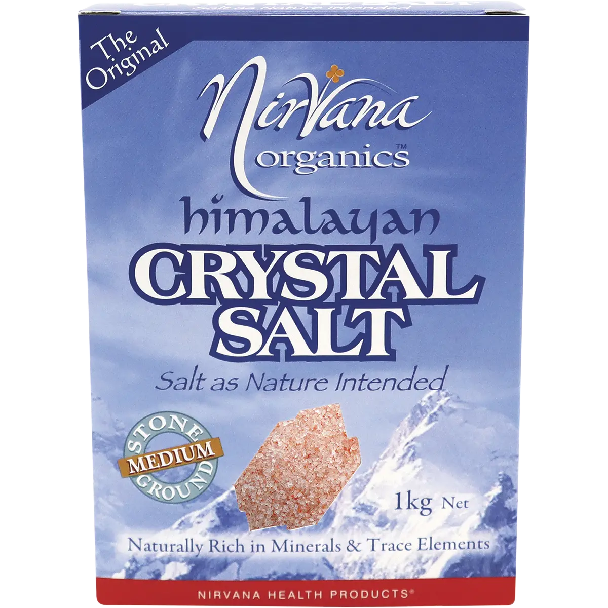 Nirvana Organics Nirvana Organics Himalayan Salt Medium 1kg UHP source image 1