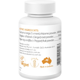 Nature's Help Organic Turmeric With Black Pepper & Ginger 120 Capsules — side pack image (UHP)