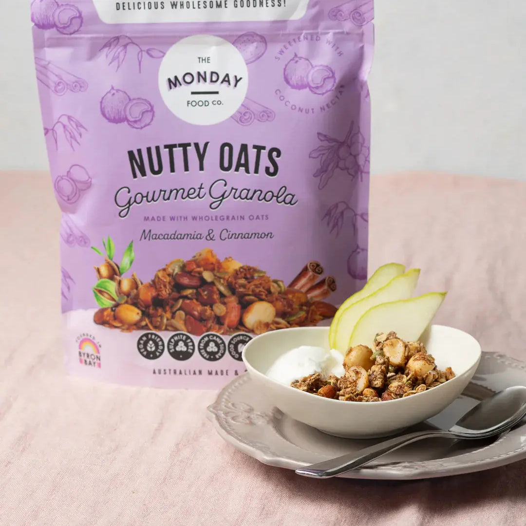 The Monday Food Co Nutty Oats Gourmet Granola Macadamia & Cinnamon 400g product image 3
