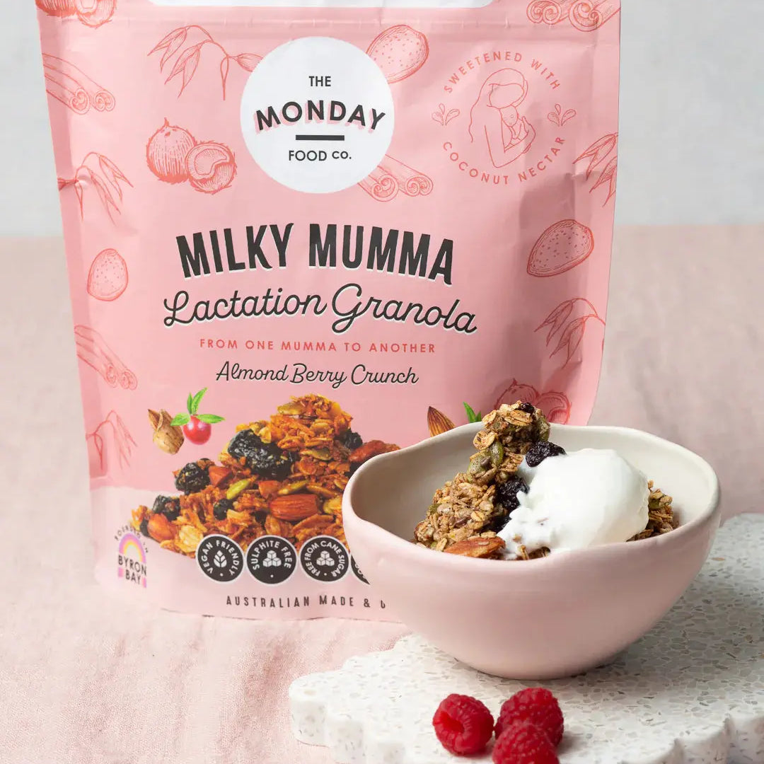 The Monday Food Co Milky Mumma Lactation Granola Almond Berry Crunch 400g product image 3