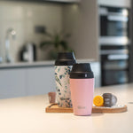Cheeki Coffee Mug Pink 350ml lifestyle