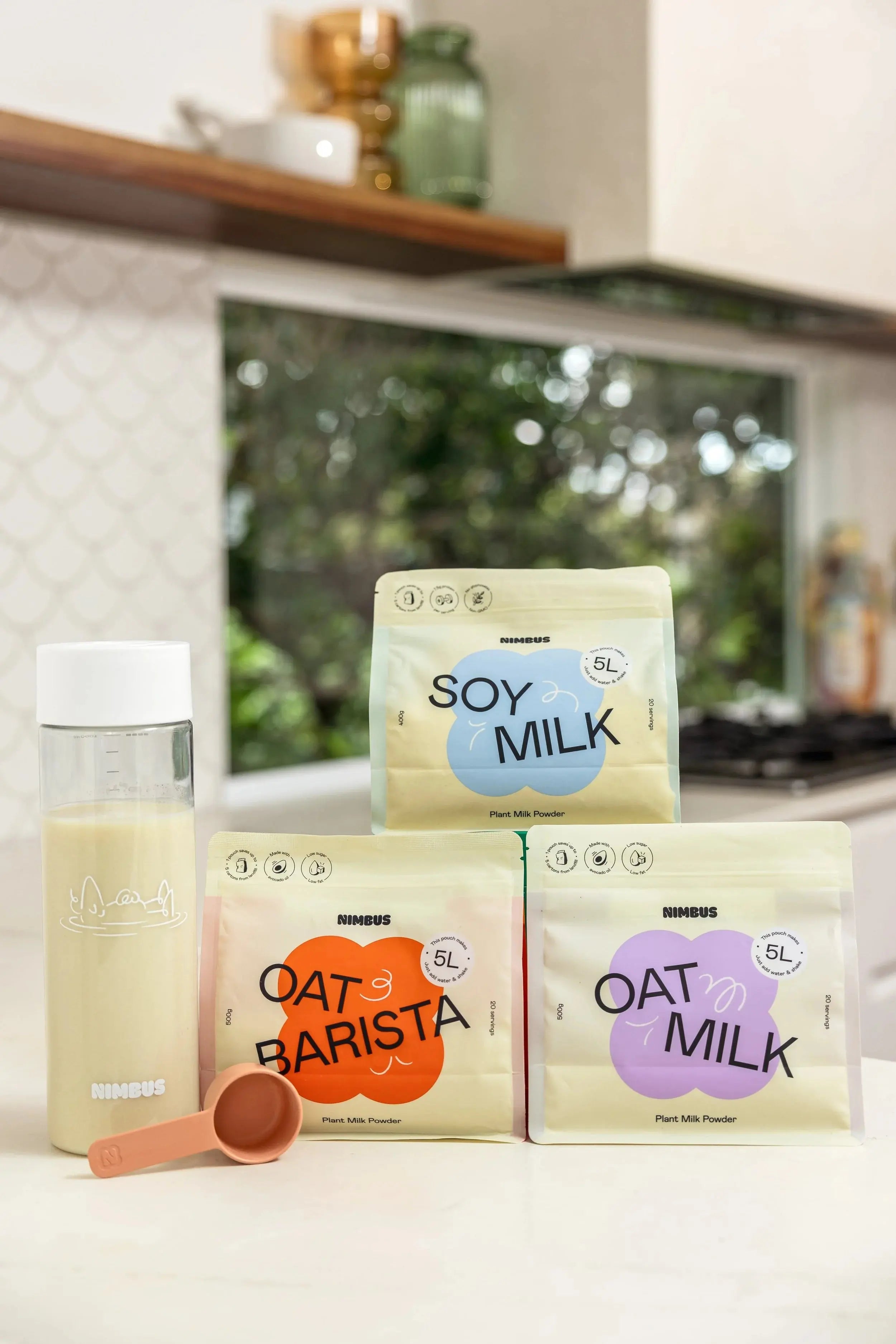 Nimbus plant milk range lifestyle image