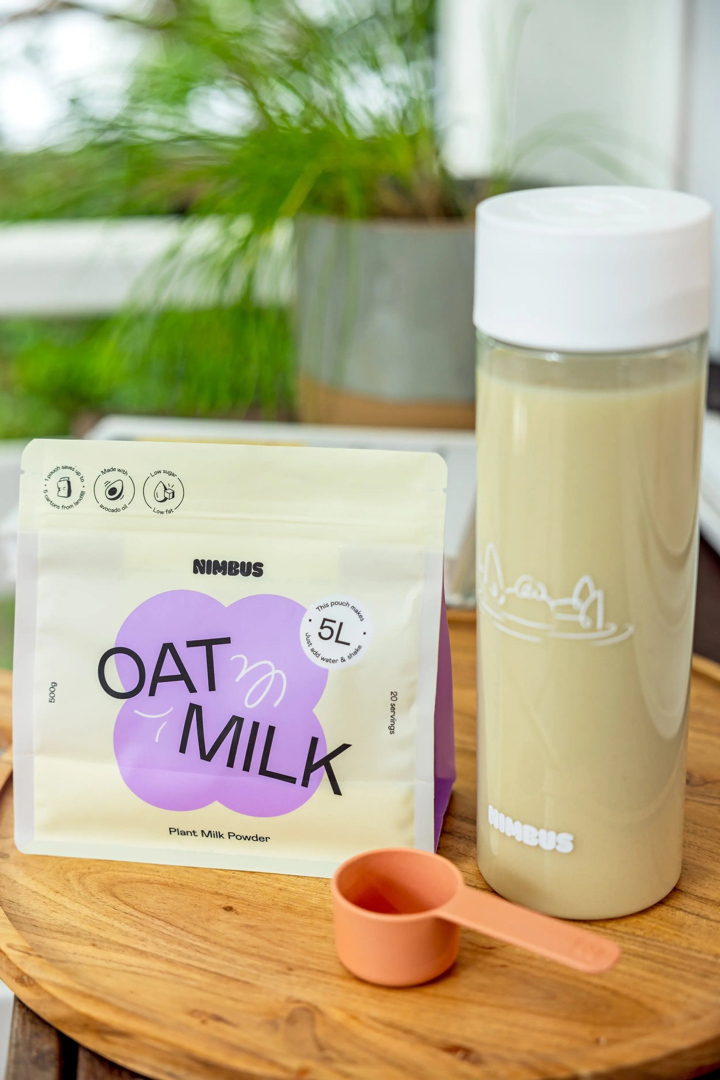 Nimbus Oat Milk bottle lifestyle image