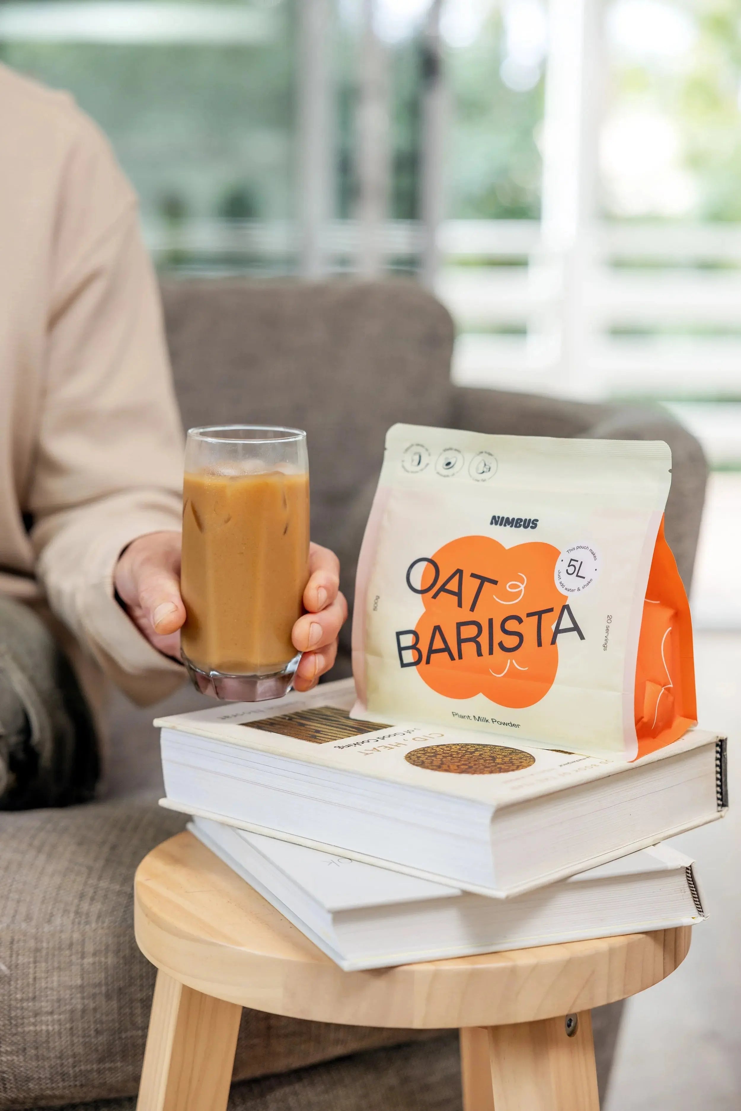 Nimbus Oat Barista coffee lifestyle image