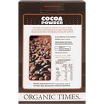 Organic Times Cocoa Powder — back pack image (UHP)