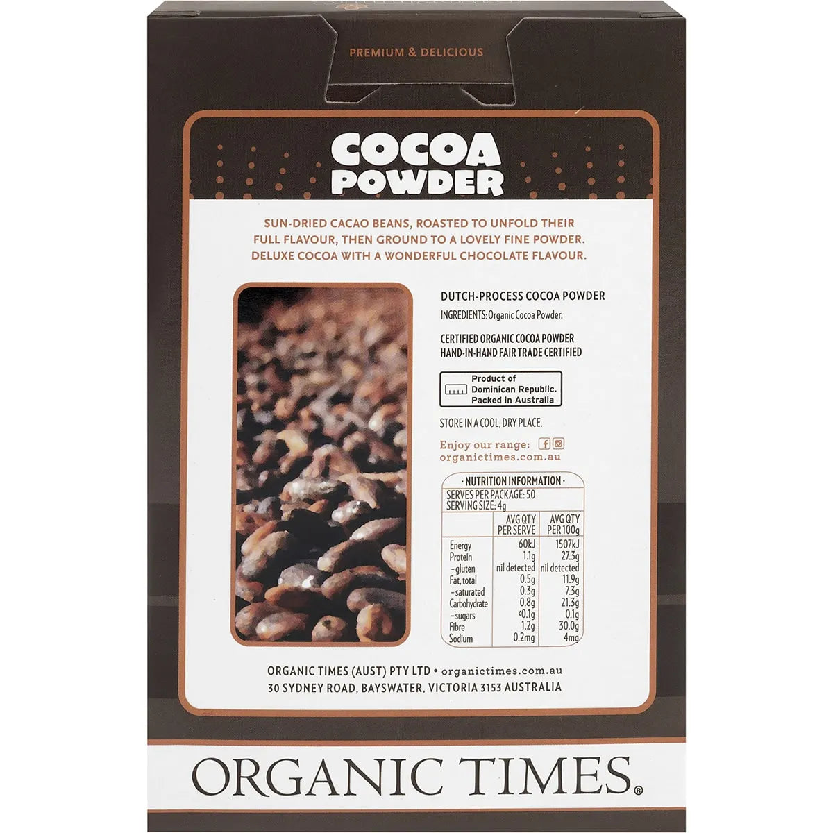 Organic Times Cocoa Powder